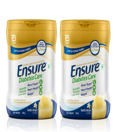 Ensure Diabetes Care- Nutrition to Help Control Blood Sugar Levels- 400 gm Jar (pack of 2) Free Ship