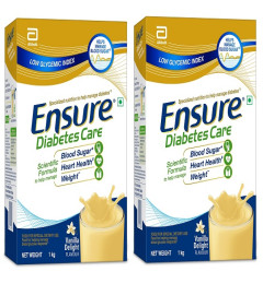 Ensure Diabetes Care- Nutrition to Help Control Blood Sugar Levels- 1 Kg X 2 Pack (Vanilla Flavour)