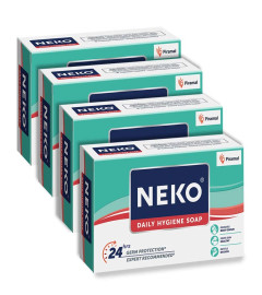 Neko Daily Hygiene Soap, 24 hours Germ Protection, 100 g, (Pack of 4) free shipping