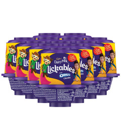 Cadbury Dairy Milk Lickables Chocolate with Oreo Chunks, 20 g, Pack of 12 (12 x 20 g)(Free Shipping)