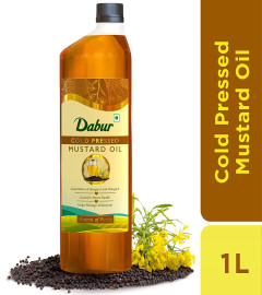 Dabur Cold Pressed Mustard Oil 1L (Fs)