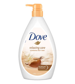 Dove Relaxing Shea Butter Body Wash with Vanilla Pump Bottle,Soothing Scent, 1L  Free shipping world