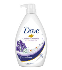 Dove Lavender & Chamomile Go Fresh Body Wash Pump Bottle With Relaxing Floral Scent,1L Free shipping