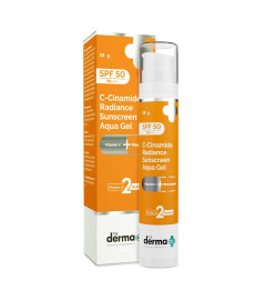 The Derma Co C-Cinamide Sunscreen SPF 50 Aqua Gel for Sun Protection, 50 gm | pack of 2