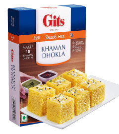 Gits Instant Snack Mix - Khaman Dhokla, 180g (Free shipping worldwide)