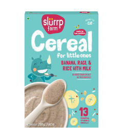 Slurrp Farm Cereal, Instant Healthy Food,Made With Multigrain Millets And Dates Powder, 200 G x 2