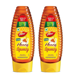 Dabur Honey :100% Pure World's No.1 Honey Brand with No Sugar Adulteration , Squeezy Pack - 400gm