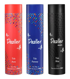 Dazller Talcum Powder, 300g, (Combo) - Smooth Texture, Unisex Formula, Beats Body Odour, Free ship