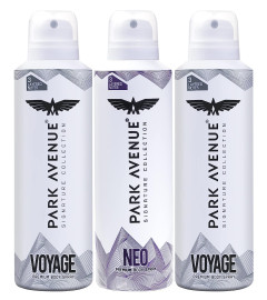 Park Avenue Signature Collection Premium Body Spray for Men, Pack of 3 348g/450ml