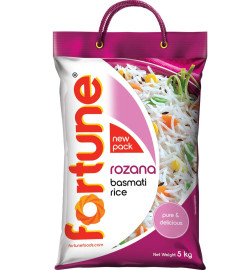 Fortune Rozana Basmati Rice, suitable for daily cooking, 5 kg (Free Shipping Worldwide)