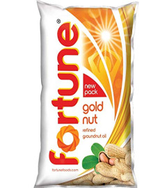 FORTUNE Goldnut Refined Groundnut Oil, 1L Free shipping worldwide