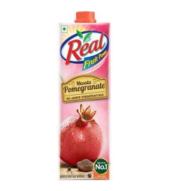 Real Masala Pomegranate Fruit Juice 1L No Added Preservative,No Artificial Colour &  Flavour