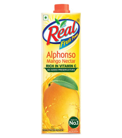 Real Alphonso Mango Fruit Juice 1L Rich in Vitamin C No Add Preservative, No Artificial Color