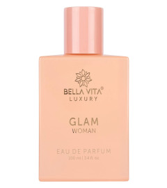Bella Vita Luxury GLAM Woman Eau De Parfum Perfume for Her with White Honey & Virginia Cedar, 100 Ml