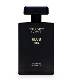 Bella Vita Luxury KLUB Man Eau De Parfum Perfume for Men with Lemon, Rose and Vanilla 100Ml