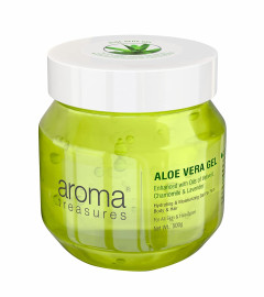 Aroma Treasures aloe vera gel for face, skin, body & hair 500 gm (Fs)
