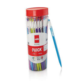Cello Quick Blue Ball Pen Jar of 60 Units