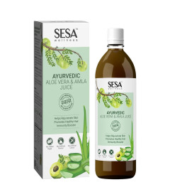 Sesa Ayurvedic Aloe Vera & Amla Juice For Healthy Hair & Skin 1L (Fs)
