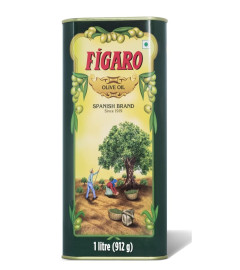 Figaro Olive Oil- Pure Olive Oil-Daily Cooking Oil- Perfect for Indian Dishes- Curries, Gravy 1L Tin