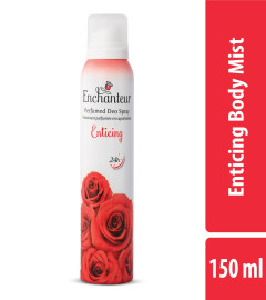 Enchanteur Enticing Perfumed Deodorant Body Spray for Women 150 ml (Pack Of 2) Fs
