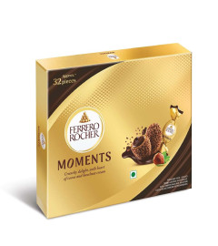 Ferrero Rocher Moments, 32 pralines Pcs 185.6gm Free shipping worldwide