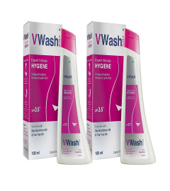 VWash Plus Intimate Hygiene Wash - 100 ml (Pack of 2) Free shipping worldwide