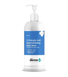 The Derma Co 1% Salicylic Acid Daily Exfoliating Body Wash To Prevent Body ACNE & Cleanse Skin 250ml