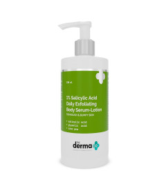 The Derma Co 1% Salicylic Acid Daily Exfoliating Body Serum Lotion For Rough & Bumpy Skin - 250 ml
