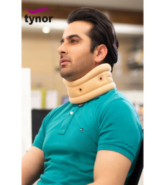 TYNOR Cervical Collar Soft with Support, Large, Cotton (pack of 2) Fs