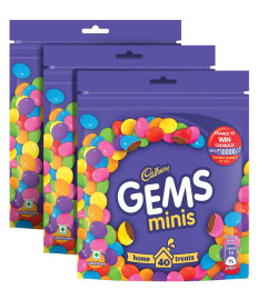 Cadbury Gems Chocolate Home Treats Pack, 126.4 g (Pack of 3) Free shipping worldwide