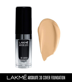 LAKMÉ Velvet Absolute 3D Cover Foundation Liquid Warm Creme, 15 ml