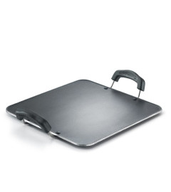 Prestige Aluminium Omega Select Plus Residue Free Non-Stick Heavy Gauge Square Tawa, 30 cm, Black  (Pack Of 1) Fs