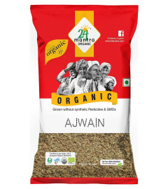 24 Mantra Organic Ajwain/Carrom seeds/Vaamu - 100gms | 100% Organic Chemical Free & Pesticides Free