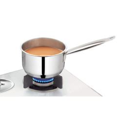 Borosil Stainless Steel Sauce Pan / Milk Pan / Tea Pan With Lid 2.2 L