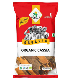 24 Mantra Organic Cassia/Cinnamon/Dalchini/Dalchina Chekka - 100gms, Pack of 1, 100% Organic