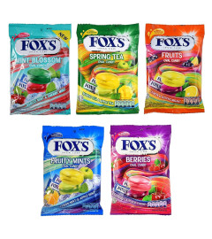 Fox's Crystal Clear Fruits Oval Candy Mix Flavoured 125g x 5 Pouch Free shipping worldwide