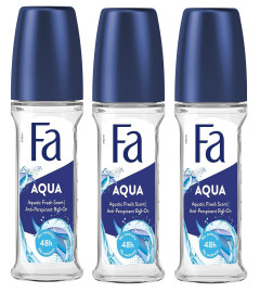 Fa Deodorant 1.7 oz. Roll-On Aqua (3-Pack) Free shipping worldwide