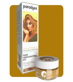 Paradyes Ammonia Free Honey Blonde Semi-permanent Hair Color Highlighting Kit, 75 gm
