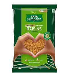 Tata Sampann Pure Raisins Seedless | Premium Kishmish | Source of Potassium | Premium Dry Fruits . (Free Shipping)
