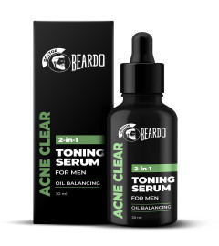 Beardo 2-in-1 Anti Acne Toner + Serum For Men, 30 ml (Fs)