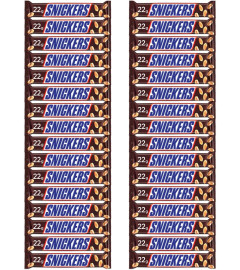 Snickers Peanut Filled Chocolates - 22g Bar (Pack of 32) Free shipping world