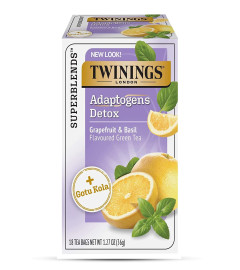 Twinings Superblends Adaptogens Detox with Gotu Kola, Grapefruit & Basil , 18 Tea Bags X 2 PACK