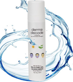 Derma Decode Waterproof Sunscreen for Swimming-Pool-Beach | Water-Resistant, SPF 50, PA ++++, 50 ml