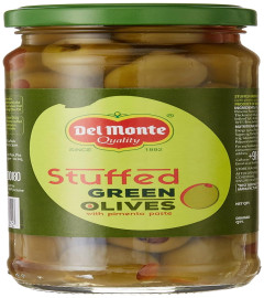 Del Monte Green Stuff Olive with Pimento, 235gm Free shipping worldwide