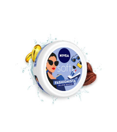 NIVEA Soft Fashionista College Edition Feuchtigkeitscreme für Gesicht, Hand und Körper 300 ml (Kostenloser Versand)