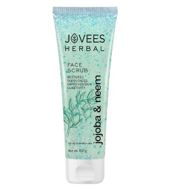 Jovees Kräuter Jojoba & Neem Gesichtspeeling für fettige und empfindliche Haut 100 gm (2er Pack) Kostenloser Versand
