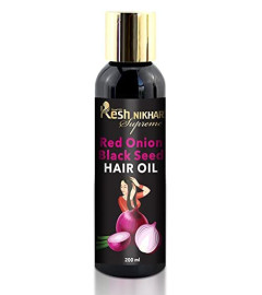 Kesh Nikhar Zwiebel-Haaröl für Haarwachstum mit Schwarzkümmelöl 200 ml (Kostenloser Versand)