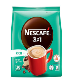 Nescafé Caffè Ricco in Polvere 3 in 1 - Busta da 25 Buste, 475 g , Free shipping