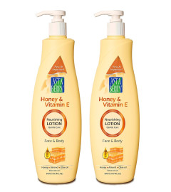 Astaberry Honey & Vitamin E Feuchtigkeitsspendende Gesichts- und Körperlotion 300 ml (2er-Pack)