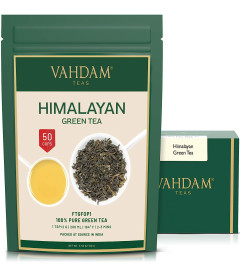 VAHDAM Himalaya-Grünteeblätter 100 gm (2er-Pack)